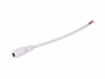 Gniazdo DC 5.5x2.5 przewód biały 15cm