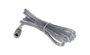 Gniazdo DC 5.5x2.1 przewód przeźroczysty 150cm 18awg