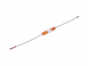 Złączka 2-pin KLIK wtyk+gniazdo 15+15cm biała 22awg