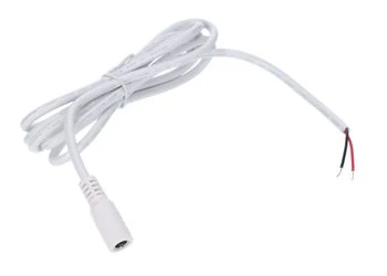 Gniazdo DC 5.5x2.1 3A przewód biały 150cm 22awg
