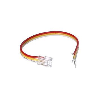 Złączka do taśmy led SMD/CCT mono 8mm taśma-przewód 15cm