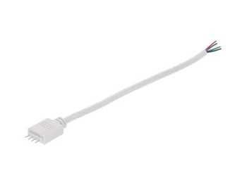 Wtyk RGB 4-pin biały do sterownika