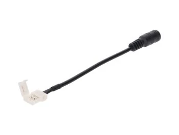 Złączka do taśmy led mono 8mm z gniazdem DC 5.5/2.1