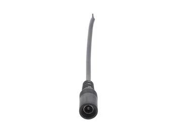 Gniazdo DC 5.5x2.1 przewód czarny 15cm 22awg