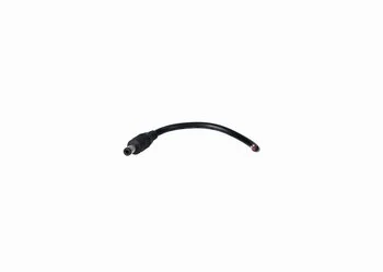 Wtyk DC 5.5x2.1 przewód czarny 15cm 22awg