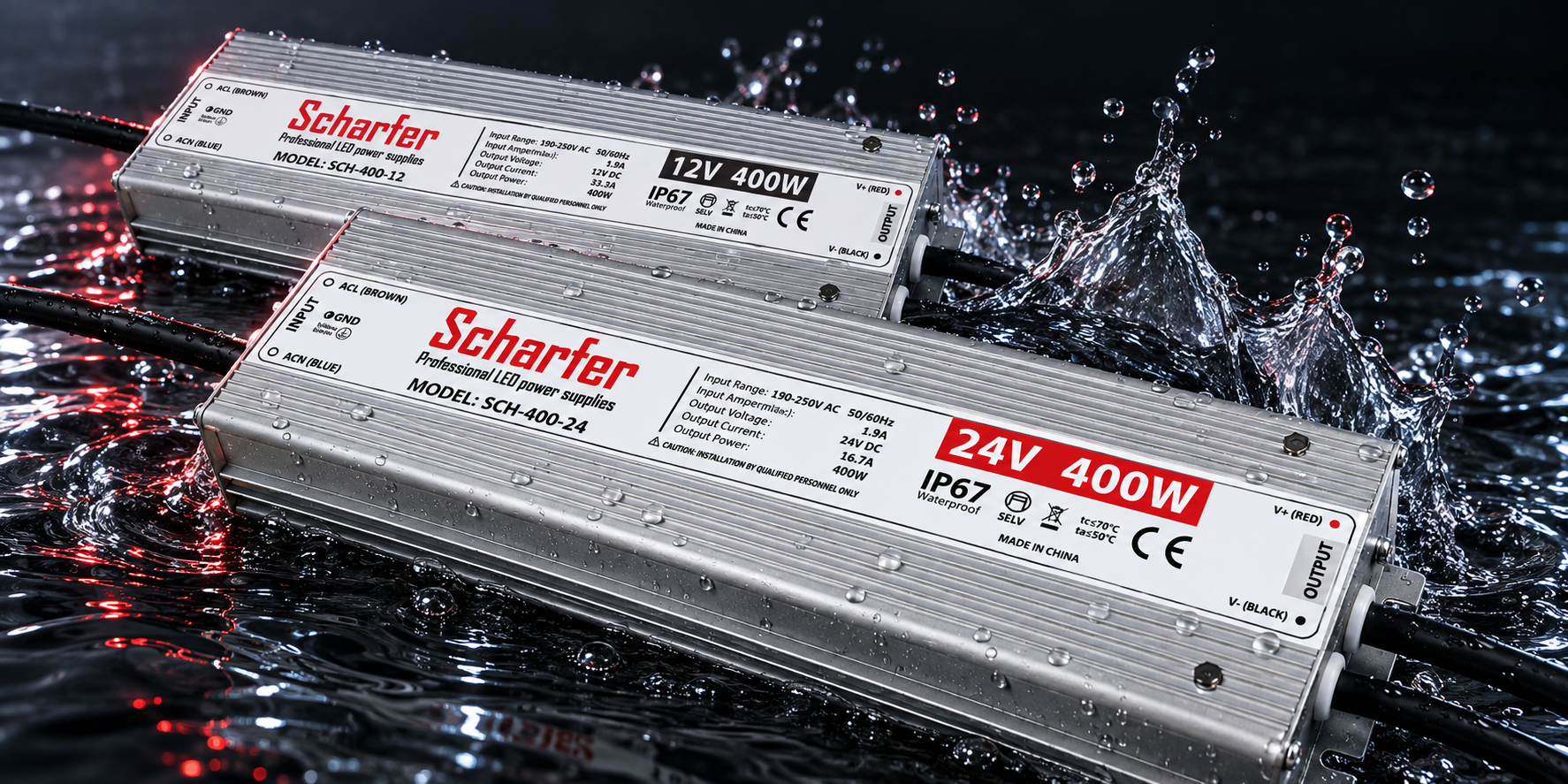 Aranżacja: Zasilacze LED IP67 Scharfer