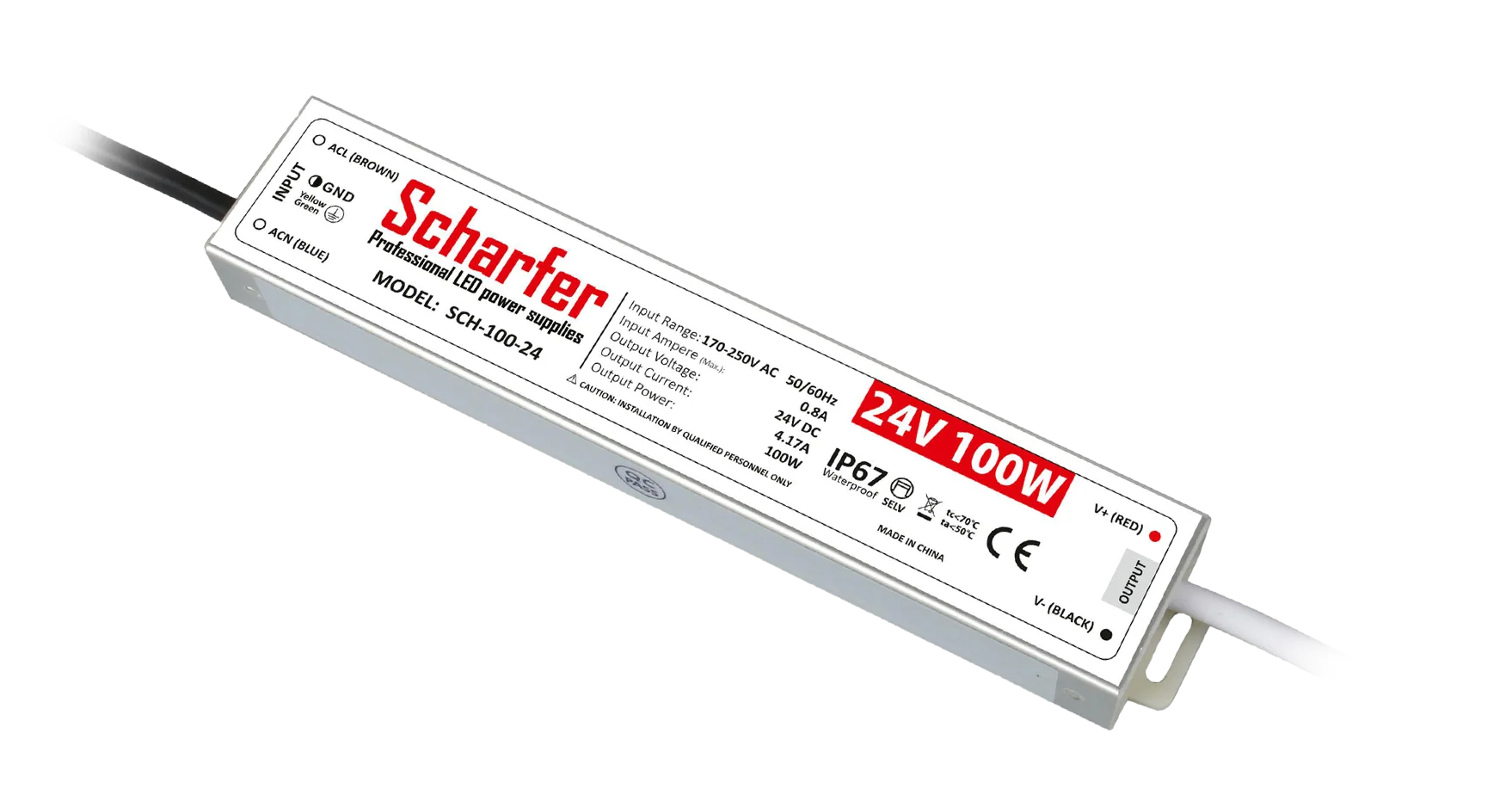 Zasilacz LED Scharfer 100 W / 24 V / IP67