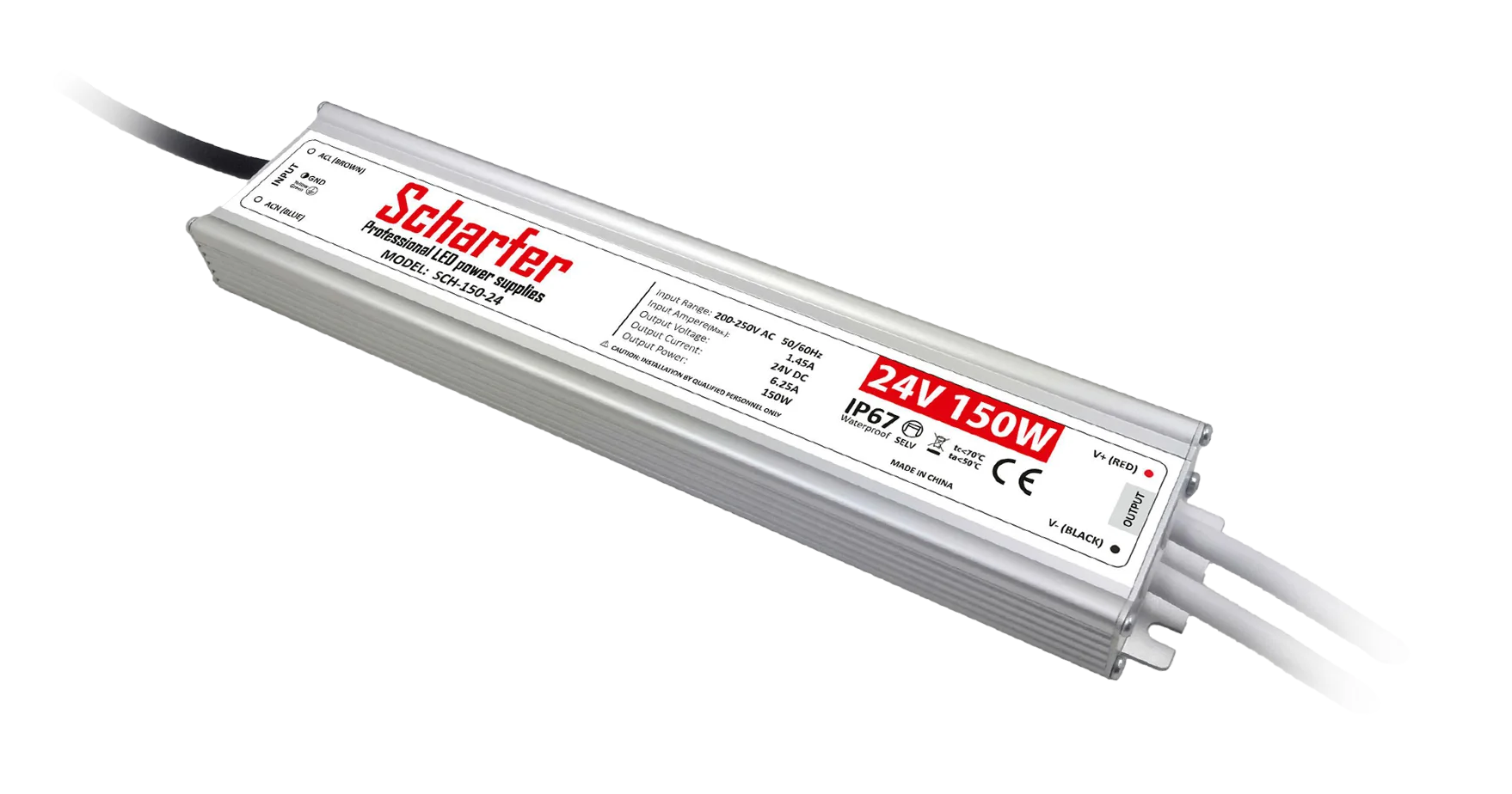 Zasilacz LED Scharfer 150 W / 24 V / IP67