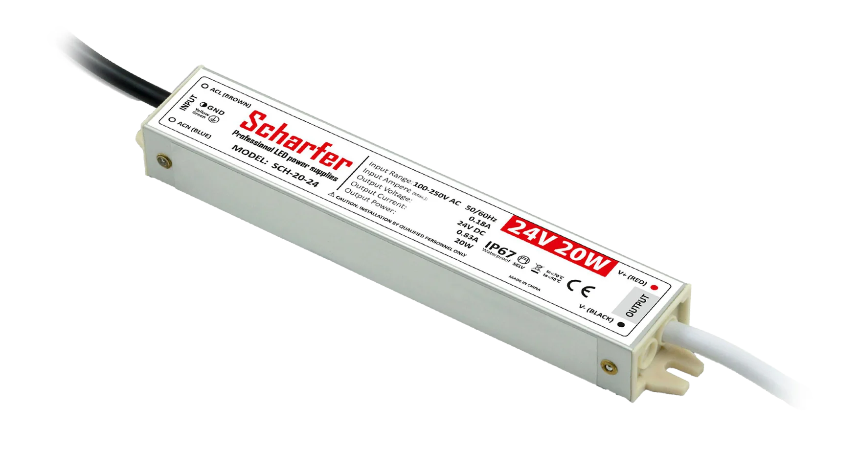 Zasilacz LED Scharfer 20 W / 24 V / IP67