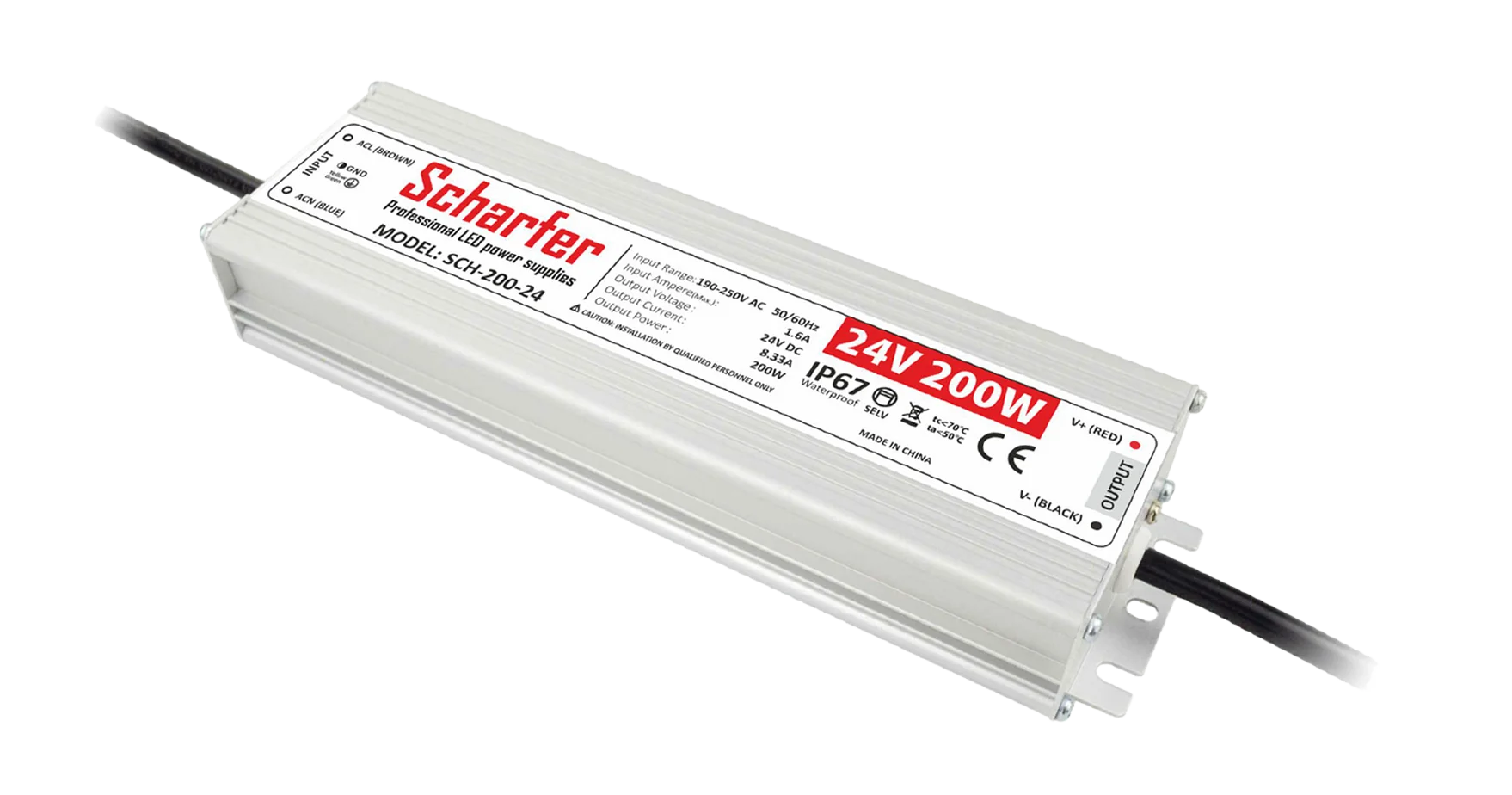 Zasilacz LED Scharfer 200 W / 24 V / IP67