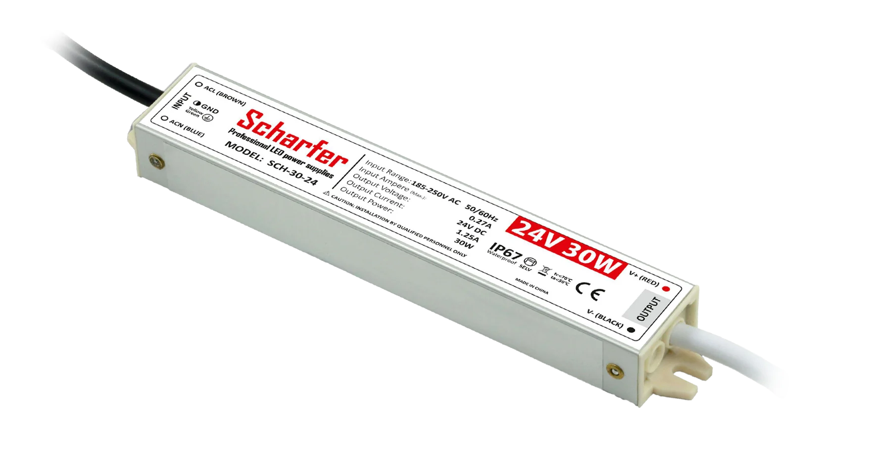 Zasilacz LED Scharfer 30 W / 24 V / IP67