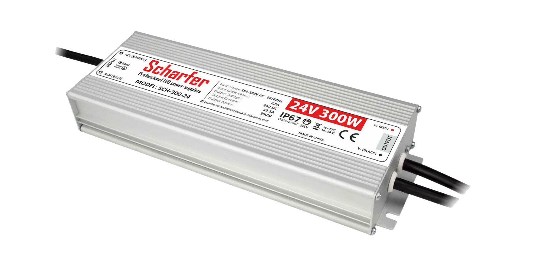 Zasilacz LED Scharfer 300 W / 24 V / IP67