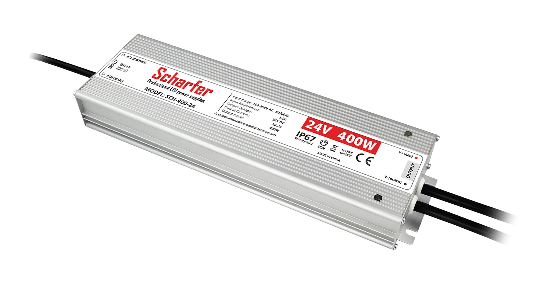 Zasilacz LED Scharfer 400 W / 24 V / IP67
