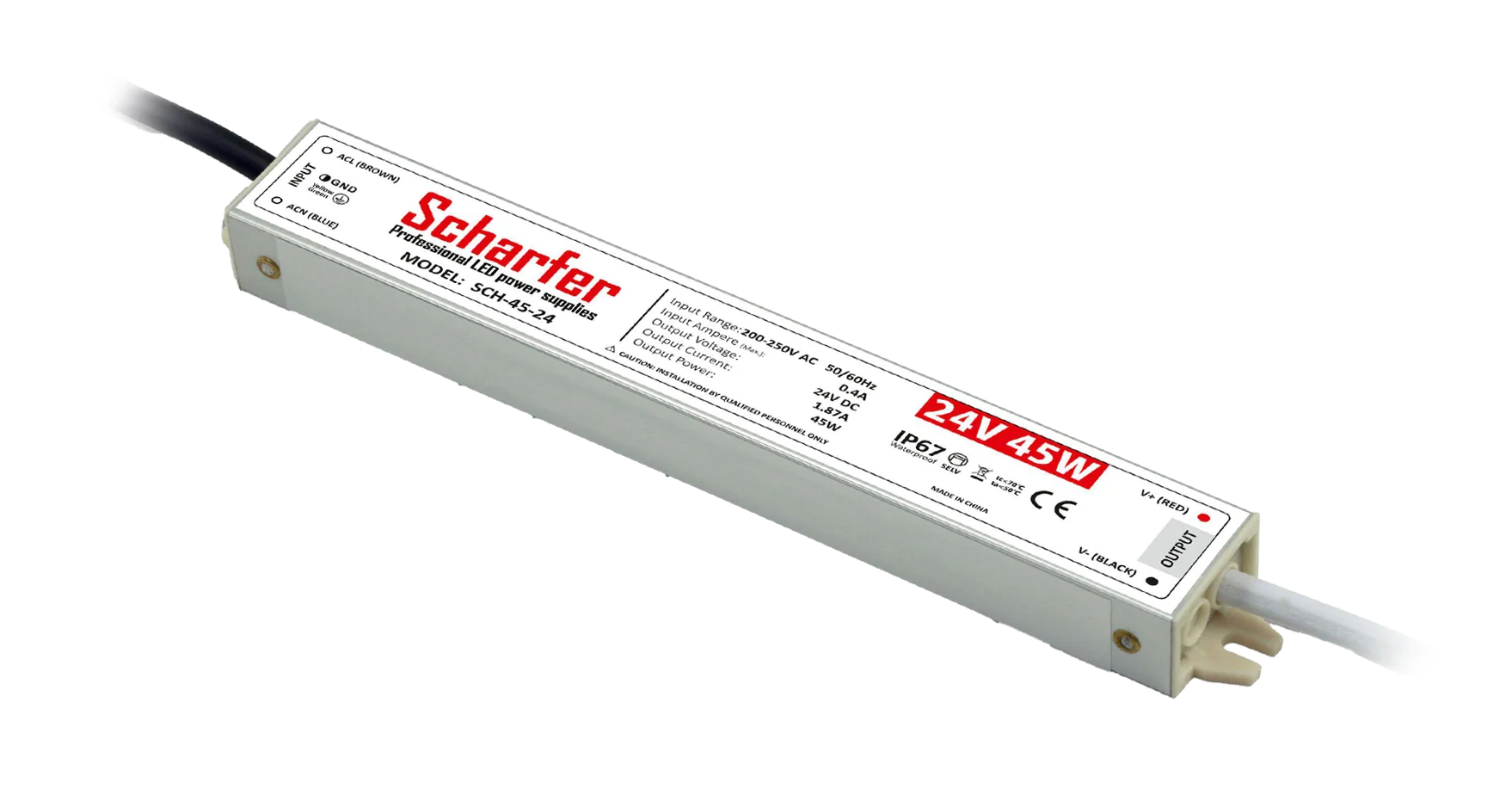 Zasilacz LED Scharfer 45 W / 24 V / IP67