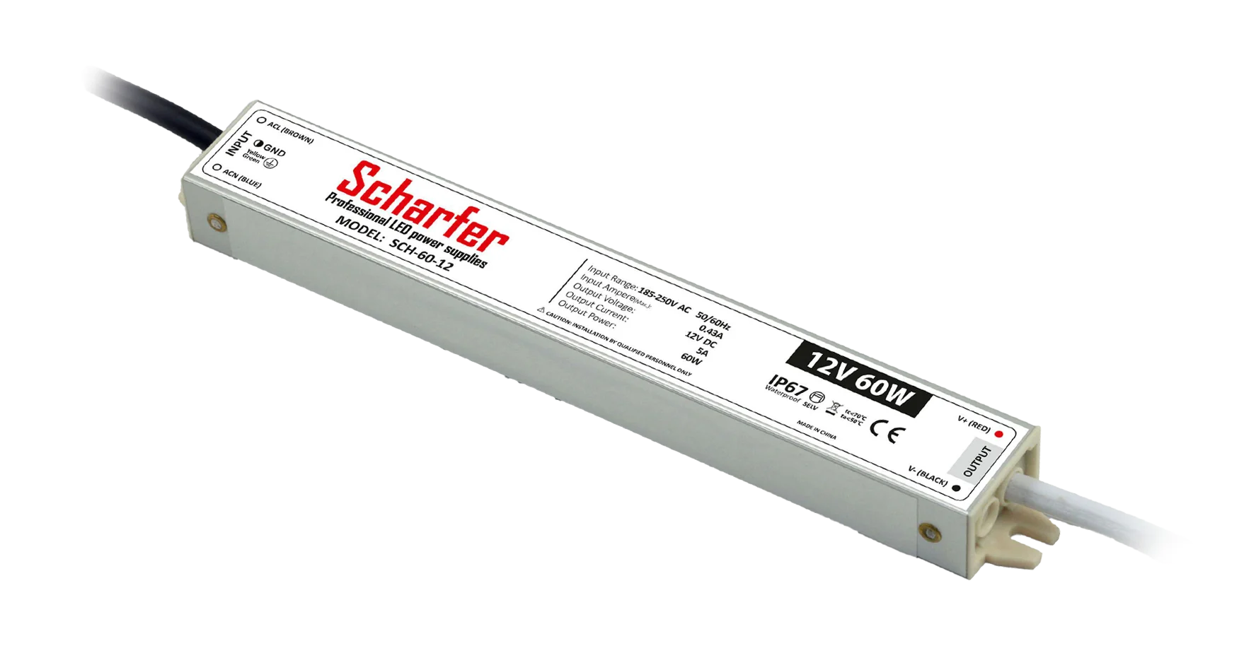 Zasilacz LED Scharfer 60 W / 12 V / IP67