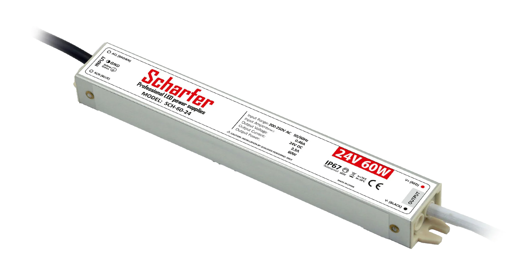Zasilacz LED Scharfer 60 W / 24 V / IP67